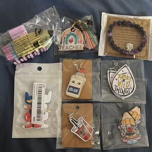 New teacher themed earrings, accessories
